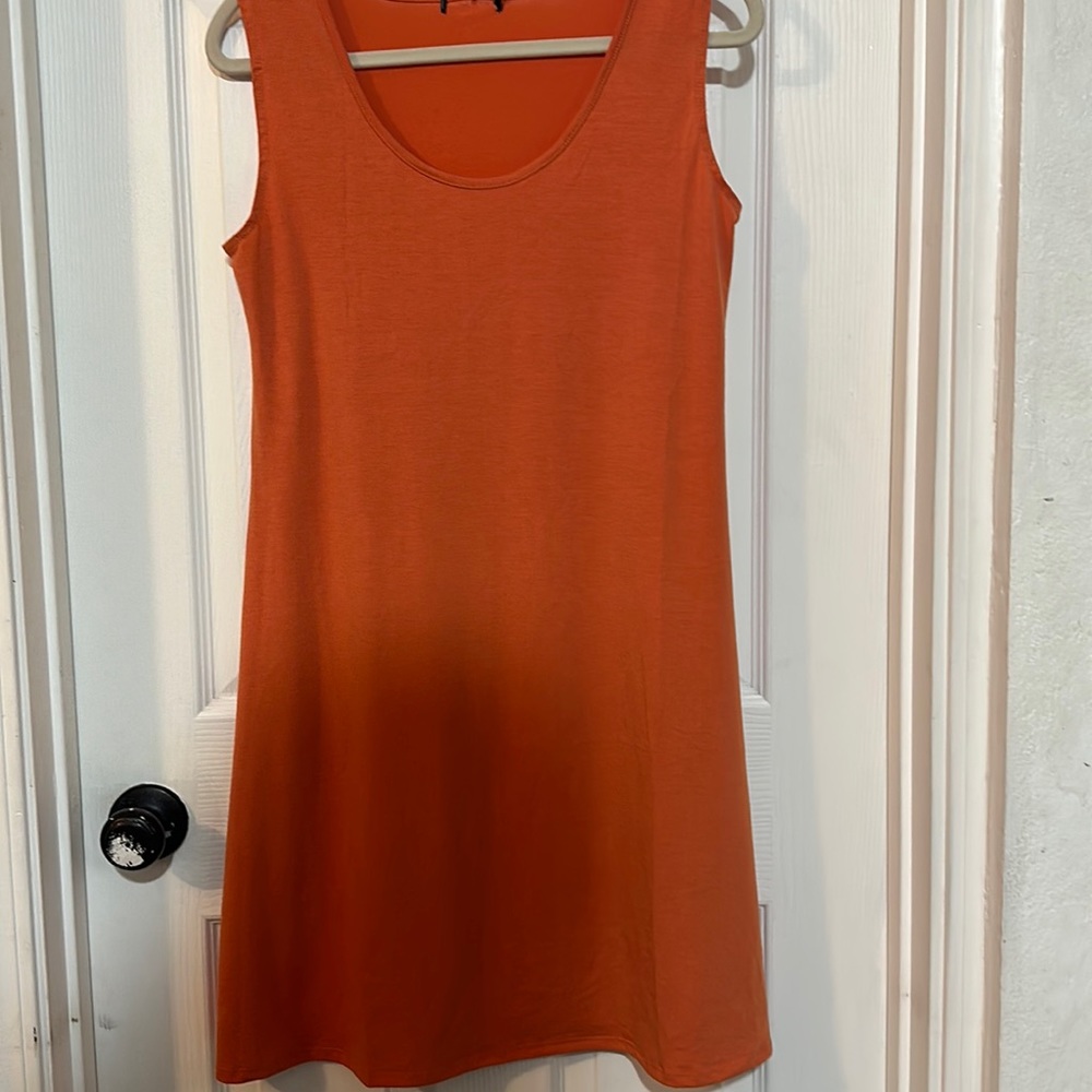 Orange summer dress size M